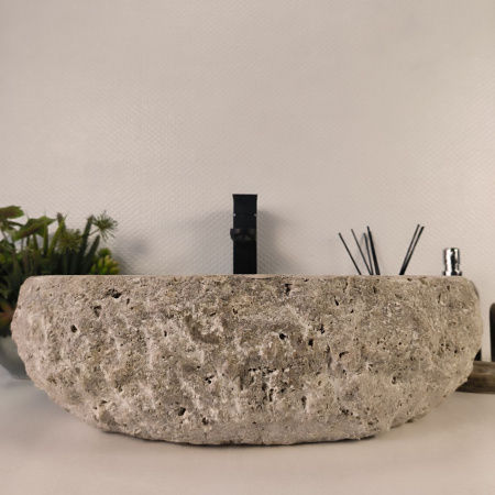 Каменная раковина из оникса Erozy Grey EO-04743 (53*44*16) 0183 из натурального камня