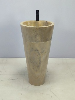 Раковина напольная из оникса Yellow ON-66260 45*45*90 из натурального камня