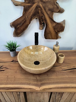Раковина из оникса Bowl Sunset BO-65738 40*40*15 из натурального камня