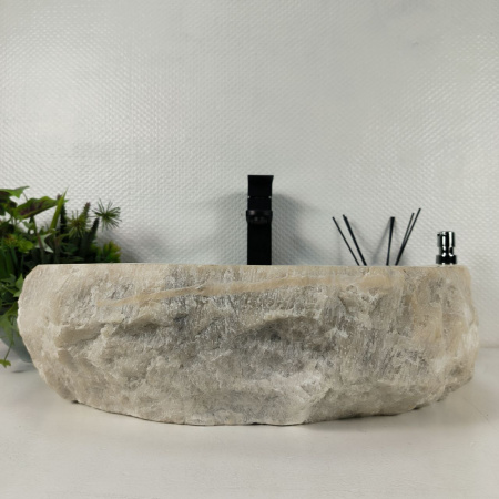 Каменная раковина из оникса Erozy Grey EO-04541 (52*42*15) 0156 из натурального камня