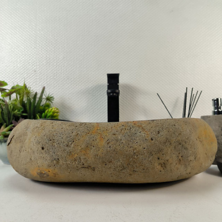 Каменная раковина из речного камня RS-05290 (50*39*14) 0861 из натурального камня