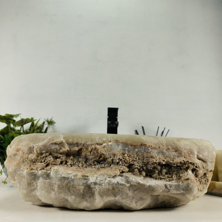 Каменная раковина из оникса Erozy Green EO-04506 (51*42*15) 0163 из натурального камня