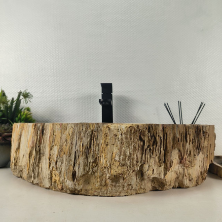 Каменная раковина из окаменелого дерева OD-04676 (61*40*15) 0176 из натурального камня