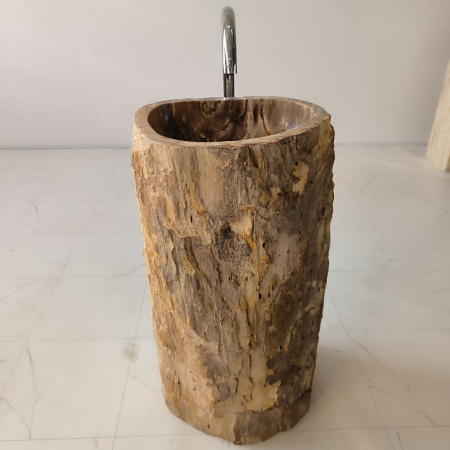 Раковина напольная из окаменелого дерева ODN-04180 (47*41*90) 0128