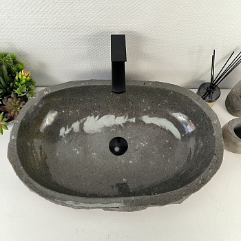 Раковина из андезита Erozy Grey EA-65530 64*41*15 из натурального камня