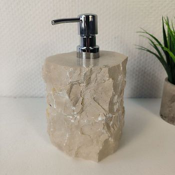 Дозатор для мыла из мрамора Cream Erozy DM-65299 (15см*12см) 0893