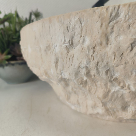 Каменная раковина из оникса Erozy White EO-04652 (60*50*16) 0215 из натурального камня