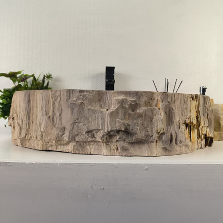 Каменная раковина из окаменелого дерева OD-04825 (60*53*16) 0176 из натурального камня