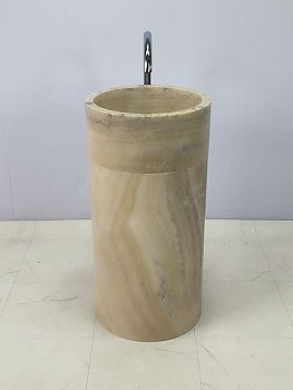 Раковина напольная из оникса Silinder ON-66257 45х45х90 из натурального камня