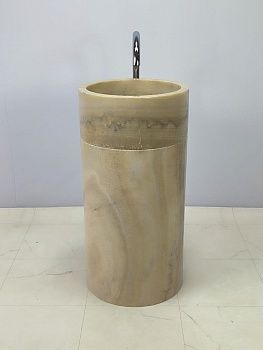 Раковина напольная из оникса Silinder ON-66255 45х45х90 из натурального камня