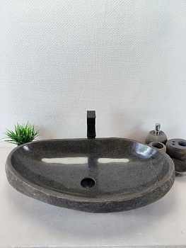 Раковина из речного камня RS-66214 74х41х15 из натурального камня