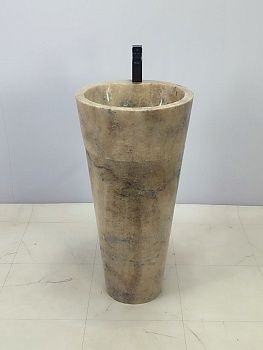 Раковина напольная из оникса Yellow ON-66251 45*45*90 из натурального камня