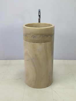 Раковина напольная из оникса Silinder ON-66255 45х45х90 из натурального камня