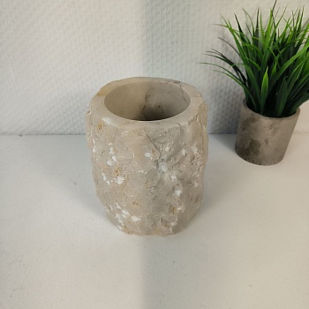 Стакан из мрамора Erozy Cream CM-65300 (15см*12см) 0894