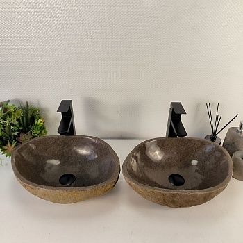 Раковина из речного камня ПАРА! RS-65542 44*33*14 0865