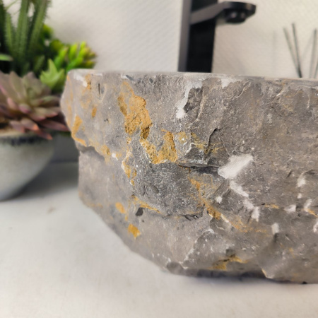 Каменная раковина из мрамора Erozy Grey EM-05321 (37*31*15) 0882 из натурального камня