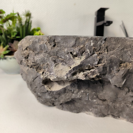 Каменная раковина из мрамора Erozy Grey EM-04956 (65*49*16) 0890 из натурального камня 