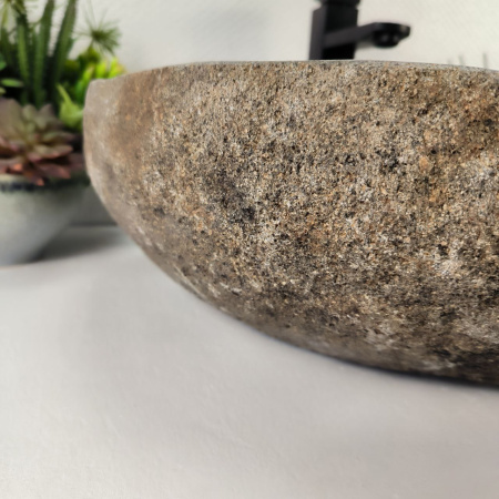 Каменная раковина из речного камня RS-05157 (53*45*15) 0862 из натурального камня