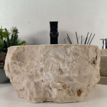Каменная раковина из мрамора Erozy Cream EM-04982 (31*32*16) 0867 из натурального камня 