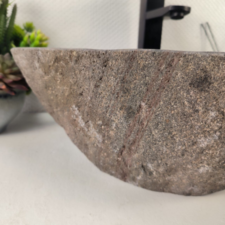Каменная раковина из речного камня RS-04988 (54*37*15) 0862 из натурального камня