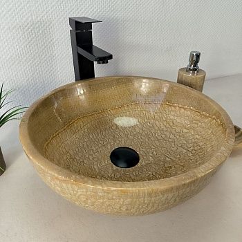 Раковина из оникса Bowl Sunset BO-66084 40*40*15 из натурального камня