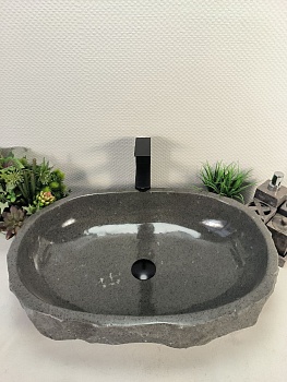 Раковина из андезита Erozy Grey EA-65318 65*43*15 из натурального камня