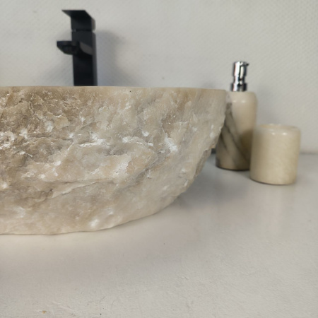 Каменная раковина из оникса Erozy White EO-04267 (51*42*15) 0213 из натурального камня