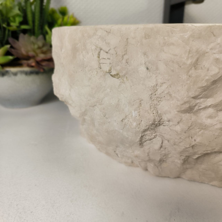 Каменная раковина из мрамора Erozy Cream EM-04949 (57*47*15) 0877 из натурального камня 
