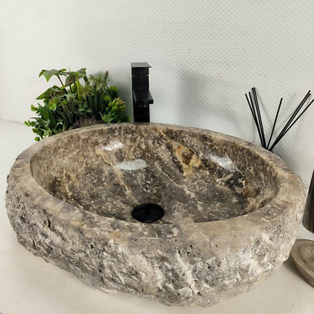 Каменная раковина из оникса Erozy Grey EO-04501 (54*44*15) 0157 из натурального камня