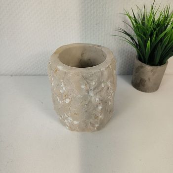 Стакан из мрамора Erozy Cream CM-65300 (15см*12см) 0894