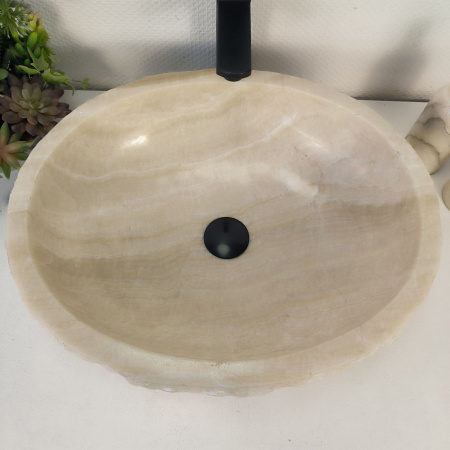 Каменная раковина из оникса Erozy White EO-04263 (52*43*14) 0213 из натурального камня