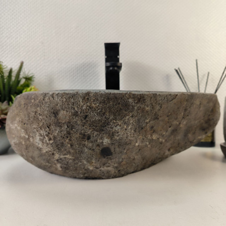 Каменная раковина из речного камня RS-05216 (44*36*15) 0861 из натурального камня