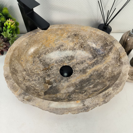 Каменная раковина из оникса Erozy Grey EO-04446 (51*42*15) 0156 из натурального камня