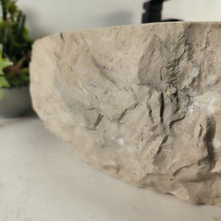 Каменная раковина из мрамора Erozy Cream EM-05030 (63*50*16) 0878 из натурального камня 