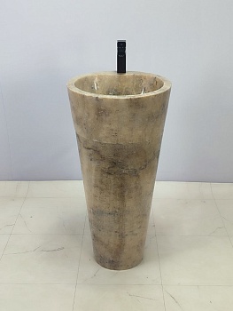 Раковина напольная из оникса Yellow ON-66251 45*45*90 из натурального камня