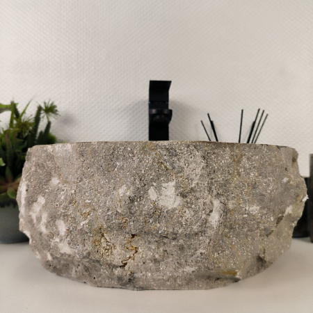 Каменная раковина из мрамора Erozy Grey EM-04815 (39*33*16) 0190 из натурального камня
