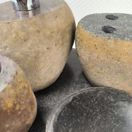 Набор из речного камня 5 предмета RN-03735 c подносом 147