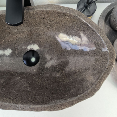 Каменная раковина из речного камня RS-04864 (56*34*15) 0857 из натурального камня