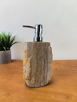 Дозатор для мыла из окаменелого дерева DOD-66171 из натурального камня