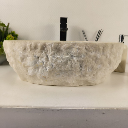 Каменная раковина из оникса Erozy White EO-04371 (52*42*16) 0213 из натурального камня