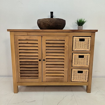 Тумба из массива тика 50048 Сити (110*55*85)