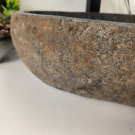 Каменная раковина из речного камня RS-04923 (53*45*15) 0862 из натурального камня