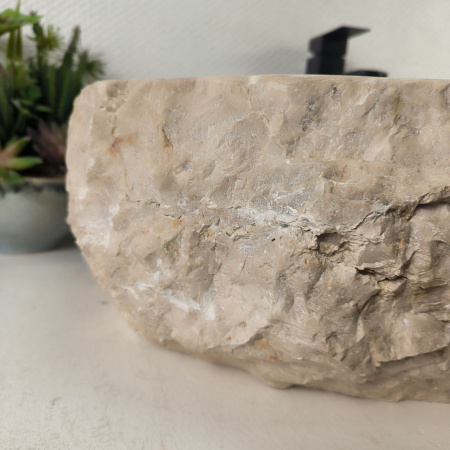 Каменная раковина из мрамора Erozy Cream EM-05098 (65*47*16) 0879 из натурального камня 