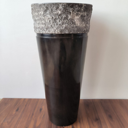 Раковина напольная из мрамора Erozy Top Black MN-01705 (40*40*90)
