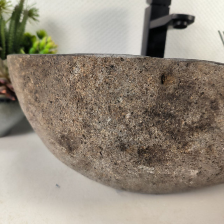 Каменная раковина из речного камня RS-05084 (48*33*15) 0861 из натурального камня