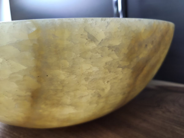 Раковина из оникса Bowl Yellow Small TinLip BO-00266 (40*40*15см)