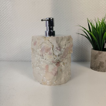 Дозатор для мыла из мрамора Cream Erozy DM-65307 (15см*12см) 0893