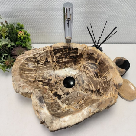 Раковина из окаменелого дерева Fossil Basin OD-02131 (54*45*16) 0089