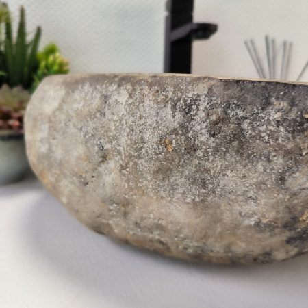 Раковина из речного камня RS03861 (43*43*15) 0121