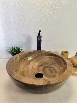 Раковина из оникса Bowl Sunset BO-65634 45*45*17 из натурального камня